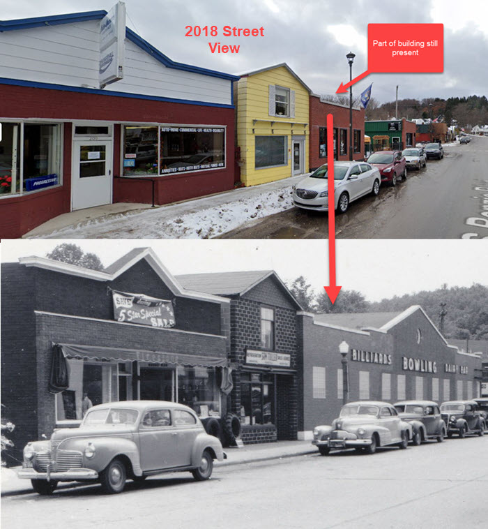 Beulah Bowling Center (Tenpin) - Comparison Then Vs Now (newer photo)